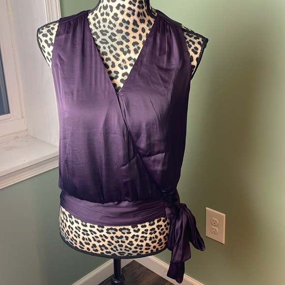 Banana Republic Tops - Banana republic, purple, sleeveless blouse, petite extra small
